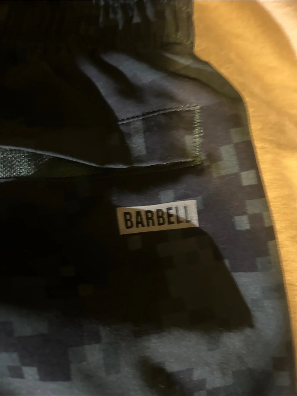 Men's Digital Camo Athletic Running Shorts — Dark Green